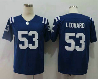 Men's Indianapolis Colts #53 Darius Leonard Royal Blue 2017 Vapor Untouchable Stitched NFL Nike Limited Jersey