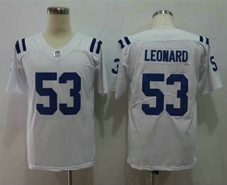 Men's Indianapolis Colts #53 Darius Leonard White 2017 Vapor Untouchable Stitched NFL Nike Limited Jersey