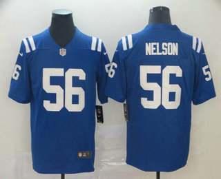 Men's Indianapolis Colts #56 Quenton Nelson Royal Blue 2017 Vapor Untouchable Stitched NFL Nike Limited Jersey