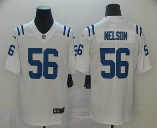 Men's Indianapolis Colts #56 Quenton Nelson White 2017 Vapor Untouchable Stitched NFL Nike Limited Jersey