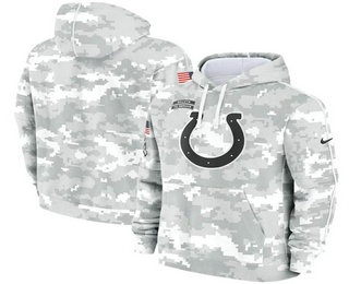 Men's Indianapolis Colts 2024 Camo Salute to Service Club Fleece Pullover Hoodie