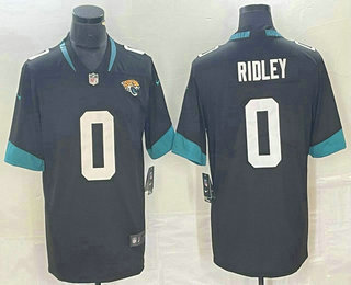 Men's Jacksonville Jaguars #0 Calvin Ridley 2022 Black Vapor Limited Stitched Jersey