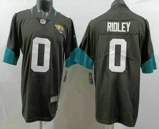 Men's Jacksonville Jaguars #0 Calvin Ridley 2023 Black Vapor Untouchable Limited Stitched Jersey