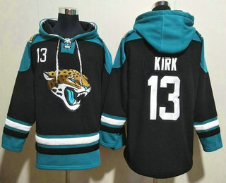 Men's Jacksonville Jaguars #13 Christian Kirk Black Ageless Must Have Lace Up Pullover Hoodie