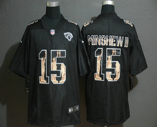 Men's Jacksonville Jaguars #15 Gardner Minshew II Black Statue Of Liberty Stitched NFL Nike Limited Jersey