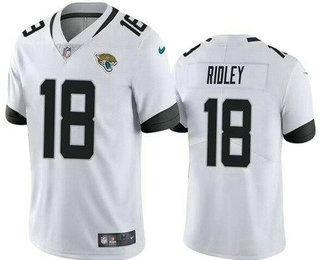 Men's Jacksonville Jaguars #18 Calvin Ridley Limited White Vapor Jersey