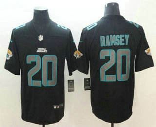 Men's Jacksonville Jaguars #20 Jalen Ramsey Black 2018 Fashion Impact Black Color Rush Stitched NFL Nike Limited Jersey