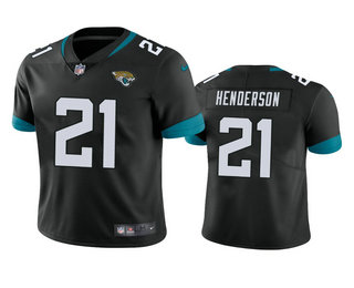 Men's Jacksonville Jaguars #21 C.J. Henderson Black 2020 NFL Draft Vapor Limited Jersey