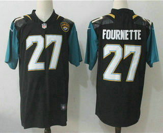 Men's Jacksonville Jaguars #27 Leonard Fournette Black 2017 Vapor Untouchable Stitched NFL Nike Limited Jersey