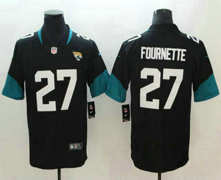 Men's Jacksonville Jaguars #27 Leonard Fournette Black New 2018 Vapor Untouchable Stitched NFL Nike Limited Jersey