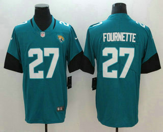 Men's Jacksonville Jaguars #27 Leonard Fournette Teal Blue New 2018 Vapor Untouchable Stitched NFL Nike Limited Jersey