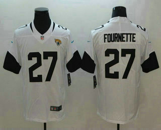 Men's Jacksonville Jaguars #27 Leonard Fournette White New 2018 Vapor Untouchable Stitched NFL Nike Limited Jersey