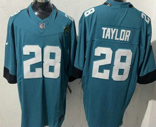 Men's Jacksonville Jaguars #28 Fred Taylor Limited Teal Prowler FUSE Vapor Jersey