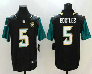 Men's Jacksonville Jaguars #5 Blake Bortles Black 2017 Vapor Untouchable Stitched NFL Nike Limited Jersey