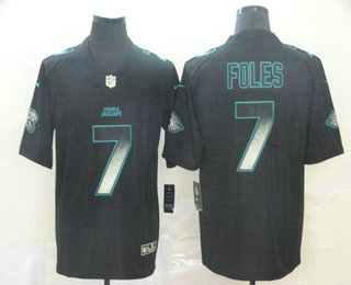 Men's Jacksonville Jaguars #7 Nick Foles Black 2019 Vapor Smoke Fashion Stitched NFL Nike Limited Jersey