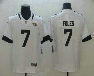 Men's Jacksonville Jaguars #7 Nick Foles White New 2017 Vapor Untouchable Stitched NFL Nike Limited Jersey