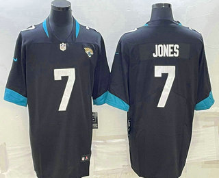 Men's Jacksonville Jaguars #7 Zay Jones Black Vapor Untouchable Limited Stitched Jersey