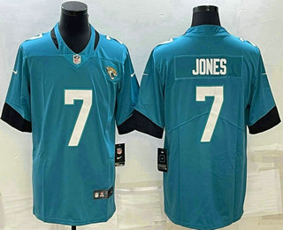 Men's Jacksonville Jaguars #7 Zay Jones Teal Vapor Untouchable Limited Stitched Jersey