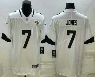 Men's Jacksonville Jaguars #7 Zay Jones White Vapor Untouchable Limited Stitched Jersey