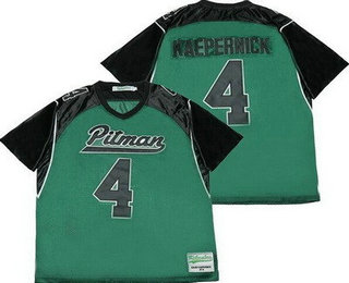 Men's John H Pitman High School #4 Colin kaepernick Green Football Jersey