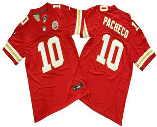 Men's Kansas City Chiefs #10 Isiah Pacheco Red 2023 FUSE Vapor Limited Stitched Jersey