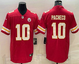 Men's Kansas City Chiefs #10 Isiah Pacheco Red Vapor Untouchable Limited Stitched Football Jersey