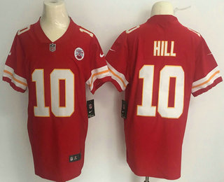 Men's Kansas City Chiefs #10 Tyreek Hill Red 2017 Vapor Untouchable Stitched NFL Nike Elite Jersey