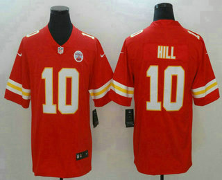 Men's Kansas City Chiefs #10 Tyreek Hill Red 2017 Vapor Untouchable Stitched NFL Nike Limited Jersey