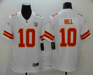 Men's Kansas City Chiefs #10 Tyreek Hill White 2017 Vapor Untouchable Stitched NFL Nike Limited Jersey