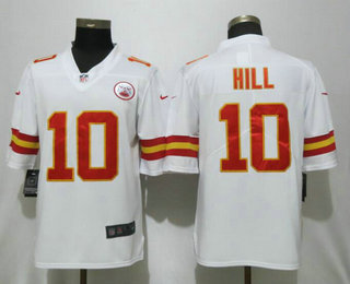 Men's Kansas City Chiefs #10 Tyreek Hill White 2017 Vapor Untouchable Stitched NFL Nike Limited Jersey