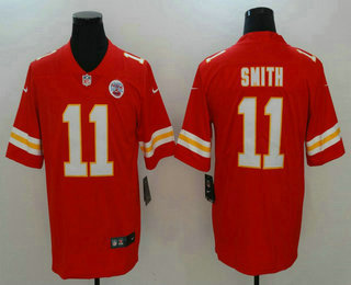 Men's Kansas City Chiefs #11 Alex Smith Red 2017 Vapor Untouchable Stitched NFL Nike Limited Jersey