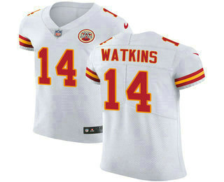 Men's Kansas City Chiefs #14 Sammy Watkins White 2018 Vapor Untouchable Stitched NFL Nike Elite Jersey