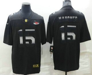 Men's Kansas City Chiefs #15 Patrick Mahomes Black 2022 Shadow Vapor Untouchable Stitched Nike Limited Jersey