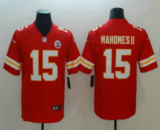 Men's Kansas City Chiefs #15 Patrick Mahomes II Red 2018 Vapor Untouchable Stitched NFL Nike Limited Jersey