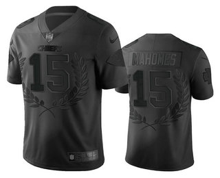 Men's Kansas City Chiefs #15 Patrick Mahomes Nike Black NFL MVP Limited Edition Jersey