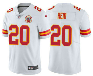 Men's Kansas City Chiefs #20 Justin Reid White Vapor Untouchable Limited Stitched Jersey