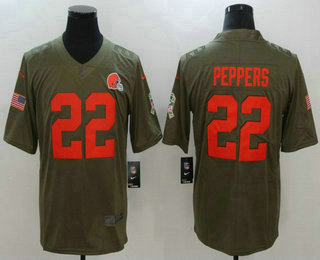 Men's Kansas City Chiefs #22 Marcus Peters Olive 2017 Salute To Service Stitched NFL Nike Limited Jersey