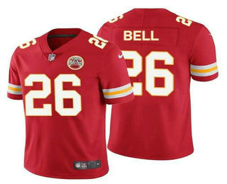 Men's Kansas City Chiefs #26 Le'Veon Bell Red 2020 Vapor Untouchable Stitched NFL Nike Limited Jersey