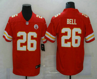 Men's Kansas City Chiefs #26 LeVeon Bell Red 2020 Vapor Untouchable Stitched NFL Nike Limited Jersey