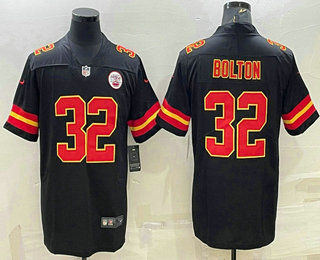 Men's Kansas City Chiefs #32 Nick Bolton Black Vapor Untouchable Limited Stitched Football Jersey