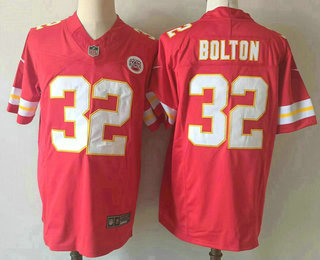 Men's Kansas City Chiefs #32 Nick Bolton Red 2023 FUSE Vapor Untouchable Limited Stitched Jersey