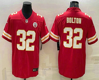 Men's Kansas City Chiefs #32 Nick Bolton Red Vapor Untouchable Limited Stitched Football Jersey