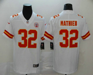 Men's Kansas City Chiefs #32 Tyrann Mathieu White 2017 Vapor Untouchable Stitched NFL Nike Limited Jersey