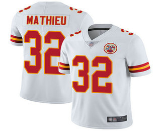 Men's Kansas City Chiefs #32 Tyrann Mathieu White Men's Stitched NFL Vapor Untouchable Limited Jersey