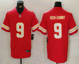 Men's Kansas City Chiefs #56 Louis Rees Zammit Red Vapor Limited Stitched Jersey