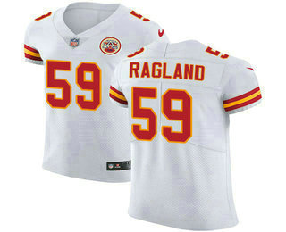 Men's Kansas City Chiefs #59 Reggie Ragland White 2018 Vapor Untouchable Stitched NFL Nike Elite Jersey