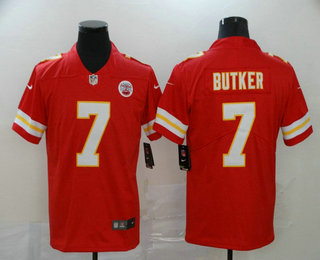 Men's Kansas City Chiefs #7 Harrison Butker Red 2017 Vapor Untouchable Stitched NFL Nike Limited Jersey