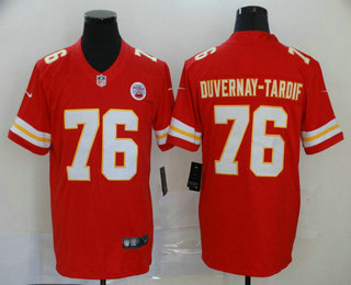 Men's Kansas City Chiefs #76 Laurent Duvernay-Tardif Red 2017 Vapor Untouchable Stitched NFL Nike Limited Jersey