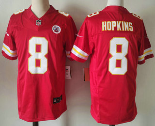 Men's Kansas City Chiefs #8 DeAndre Hopkins Limited Red FUSE Vapor Jersey