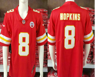 Men's Kansas City Chiefs #8 DeAndre Hopkins Limited Red Vapor Jersey